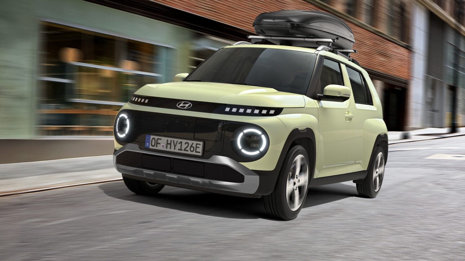 Hyundai Inster accessoires - coffre de toit