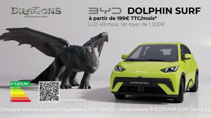 BYD au cinema - partenaire du film Dragons