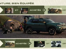 Dacia - offre accessoires camping-car