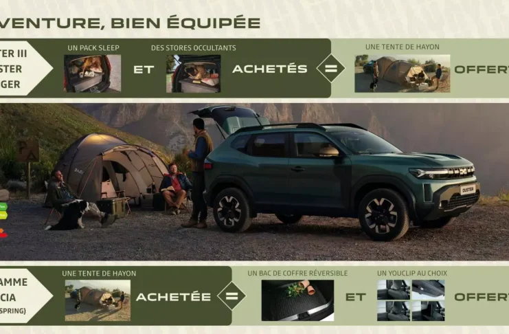 Dacia - offre accessoires camping-car