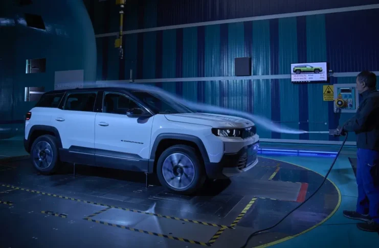 Jeep Compass 2025 test aerodynamique
