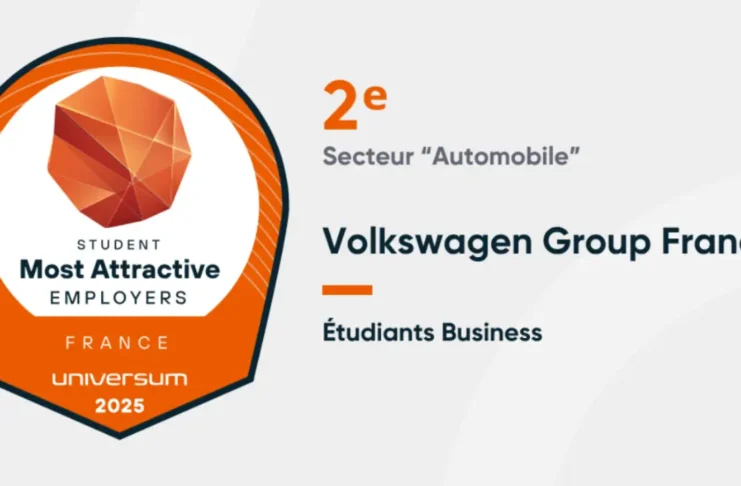 Volkswagen Group France est le 2e employeurs les plus attractifs de l’année 2025