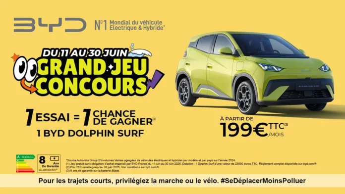 gagnez une BYD Dolphin Surf