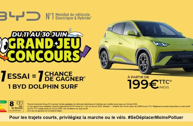 gagnez une BYD Dolphin Surf