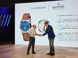 Luca Napolitano CEO Lancia - Mario Peserico Managing director Eberhard Co