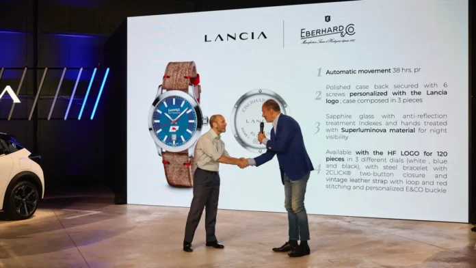 Luca Napolitano CEO Lancia - Mario Peserico Managing director Eberhard Co