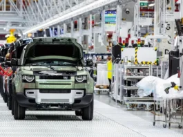 Usine Jaguar Land Rover à l'arrêt