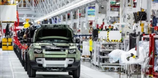 Usine Jaguar Land Rover à l'arrêt