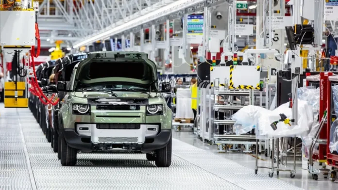 Usine Jaguar Land Rover à l'arrêt
