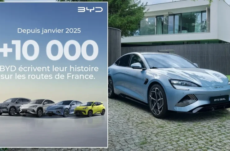 BYD - 10 000 véhicules vendus en France depuis janvier 2025