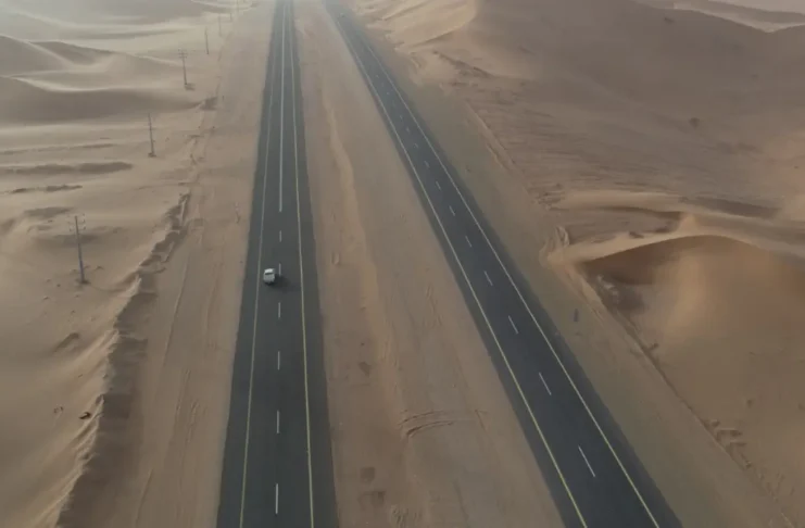 Autoroute A10 - Arabie Saoudite - la plus longue ligne droite au monde