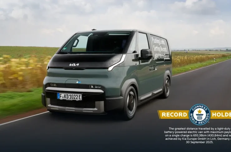 Kia PV5 Cargo - Guinness World Records