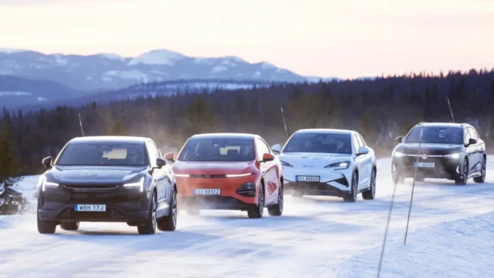 67 électriques testées à -25°C en Mongolie - Xpeng P7 et BYD Yangwang dominent