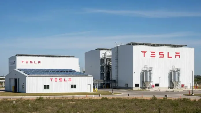 Tesla - raffinerie lithium