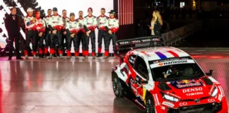 Hankook lance sa saison WRC 2026 au Rallye Monte-Carlo avec ses pneus haute performance WRC 2026 cérémonie de début de saison - Toyota GAZOO Racing World Rally Team