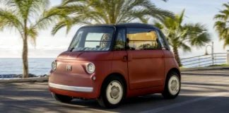 Fiat Topolino exclusive 2026 : teinte Orange Corallo et un écran numérique plus grand Fiat Topolino Corallo 2026