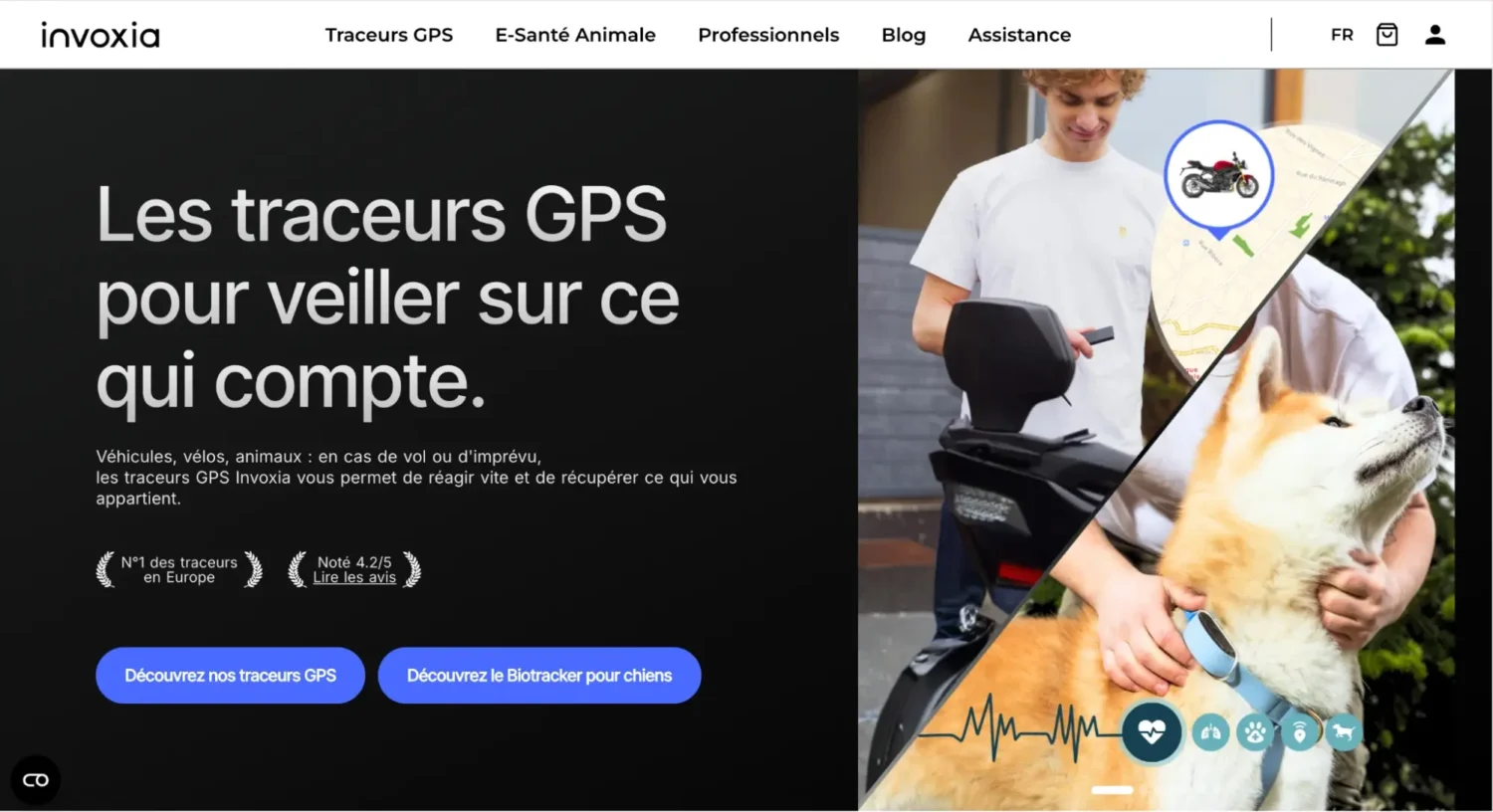 Invoxia GPS Tracker pour moto