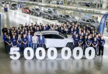 Le cinq millionième véhicule Hyundai vient de sortir des chaînes de production de l'usine Hyundai de Nošovice