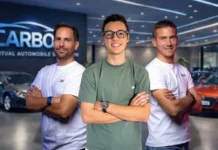 Guillaume Herbain _ Jeremy Gillotin (2 dirigeants BH Car) _Yannis Bonneville PDG CarBox Ai