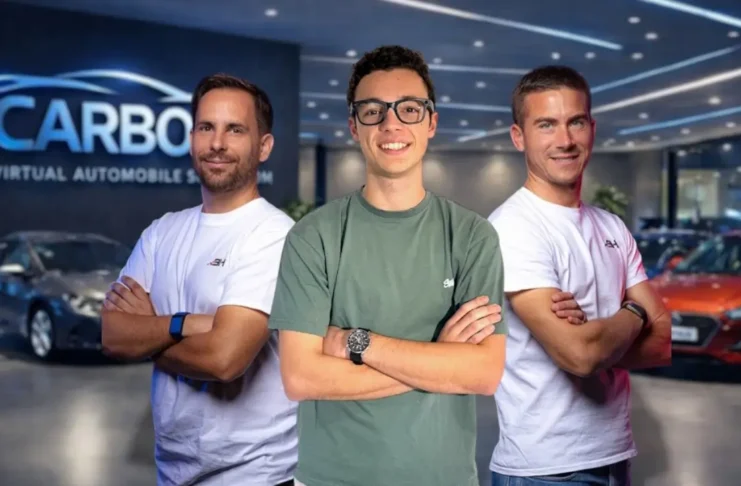 Guillaume Herbain _ Jeremy Gillotin (2 dirigeants BH Car) _Yannis Bonneville PDG CarBox Ai