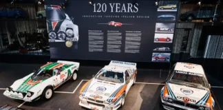 Lancia Delta Integrale exposée à Bruxelles pour les 120 ans de la marque