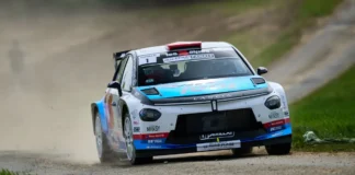Yoann Bonato remporte le Rallye Le Touquet avec la Lancia Ypsilon Rally2 HF Integrale Lancia Ypsilon Rally2 HF Integrale à son bord Yoann Bonato et Benjamin Boulloud au Championnat de France des Rallyes