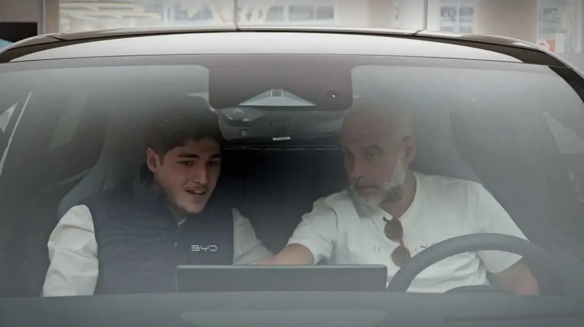 Pep Guardiola récupère sa BYD SEALION 7