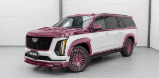 Cadillac Escalade en rose carbon par LARTE Design