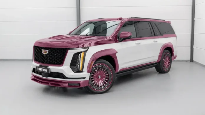 Cadillac Escalade en rose carbon par LARTE Design
