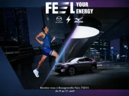 Mazda CX-6e - lancement à Paris avec Mizuno