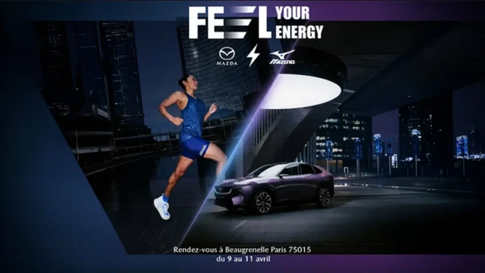 Mazda CX-6e - lancement à Paris avec Mizuno