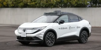 Wayve, Uber et Nissan s’associent pour lancer des robotaxis à Tokyo fin 2026 Nissan Leaf robotaxis