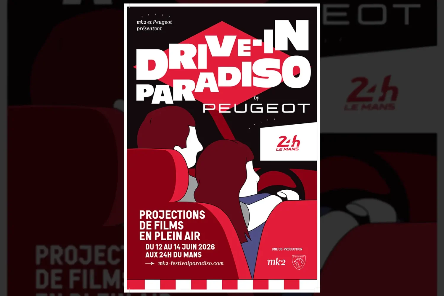 Peugeot lance un cinéma drive-in aux 24h du Mans