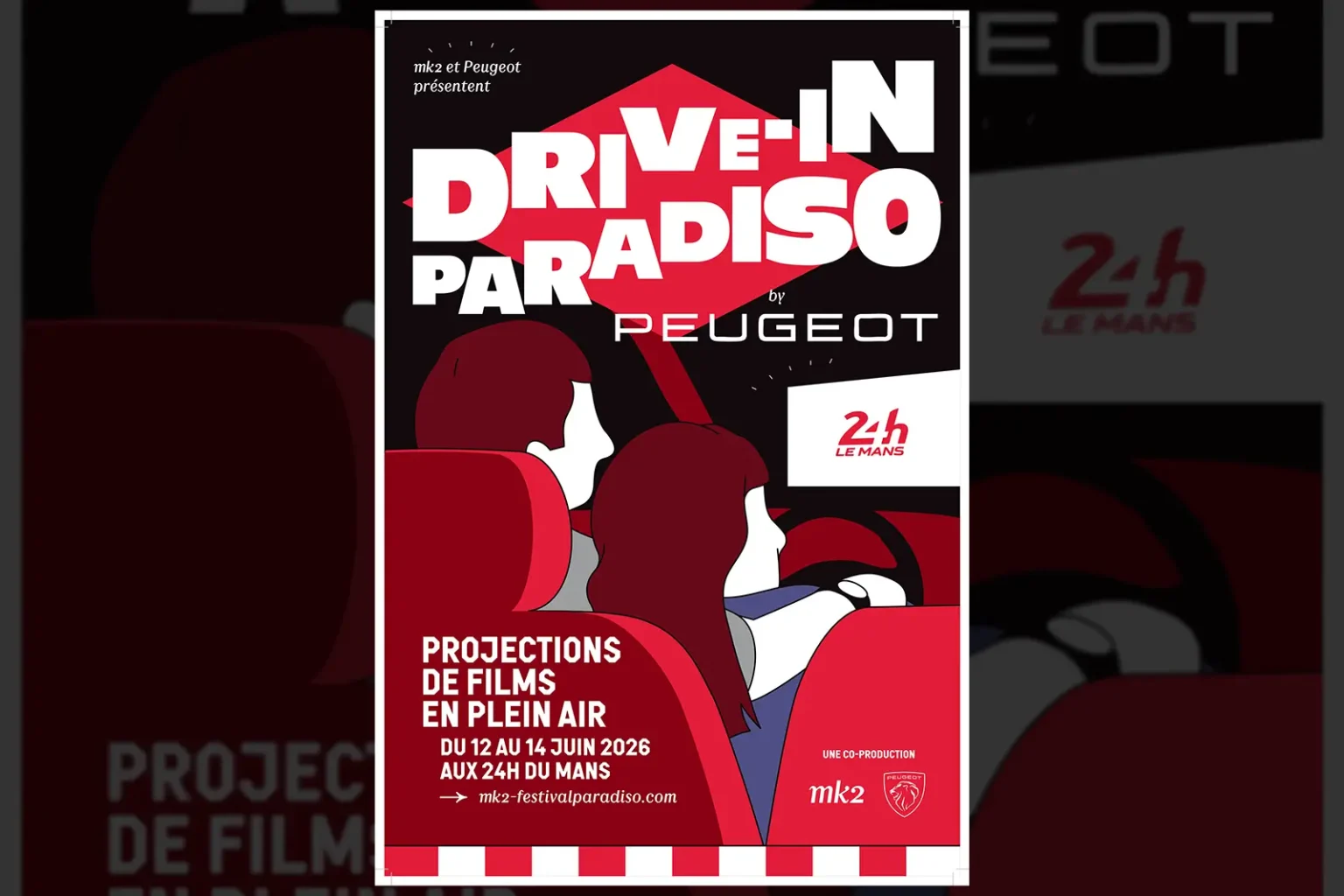 Peugeot lance un cinéma drive-in aux 24h du Mans