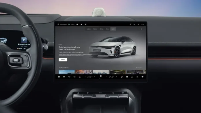 Zeekr lance un système de divertissement embarqué en Europe