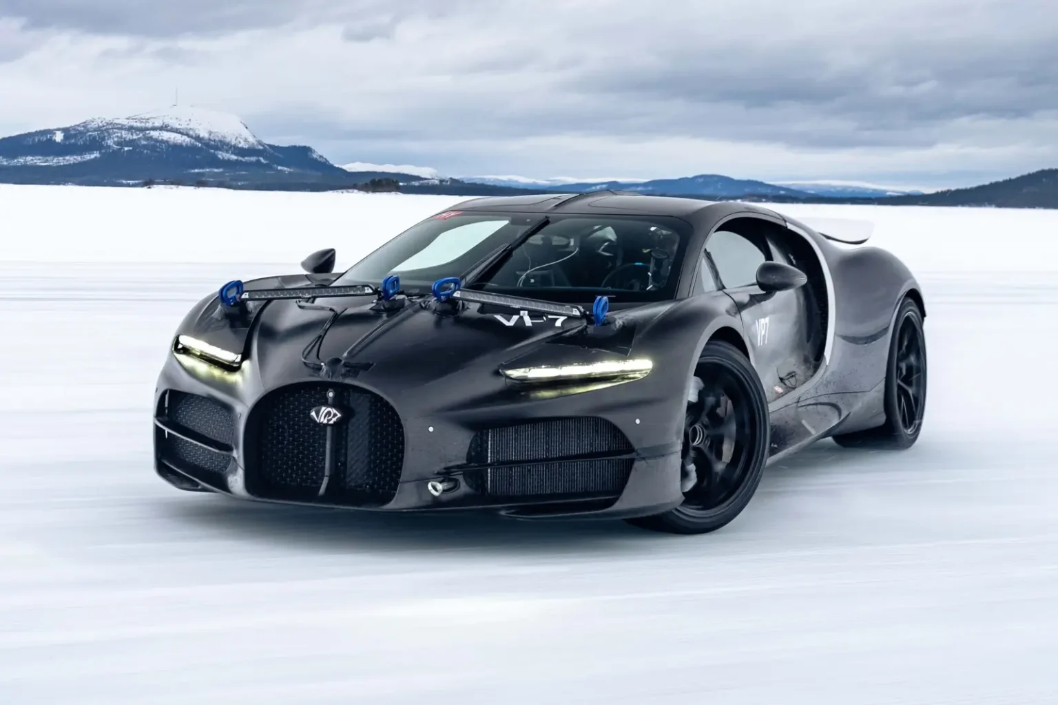 Bugatti Tourbillon - essais au grand froid en suéde