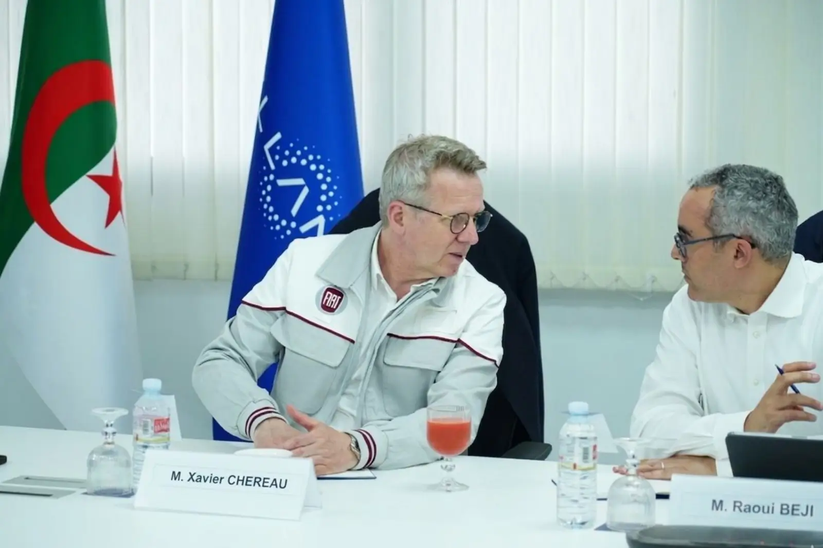 Xavier Chéreau, EVP des Ressources Humaines et de la Transformation de Stellantis - Raoui Beji, Country CEO de Fiat El Djazair,