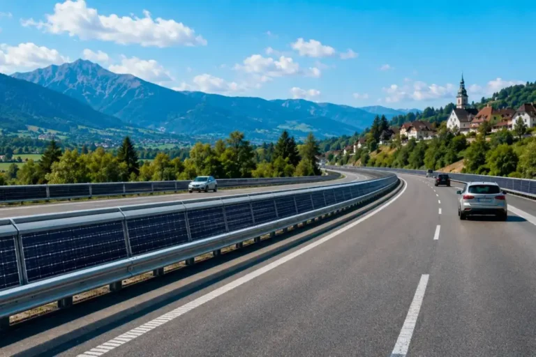 glissières autoroutes photovoltaïques