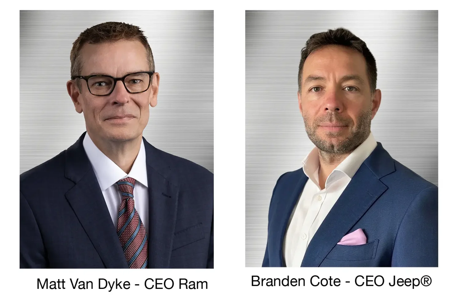 Stellantis nomme Matt VanDyke à la tête de Ram et Branden Coté chez Jeep, Antonio Filosa poursuit son remaniement Stellantis - nomination de Branden Cote - CEO Jeep, et Matt Van Dyke - CEO Ram