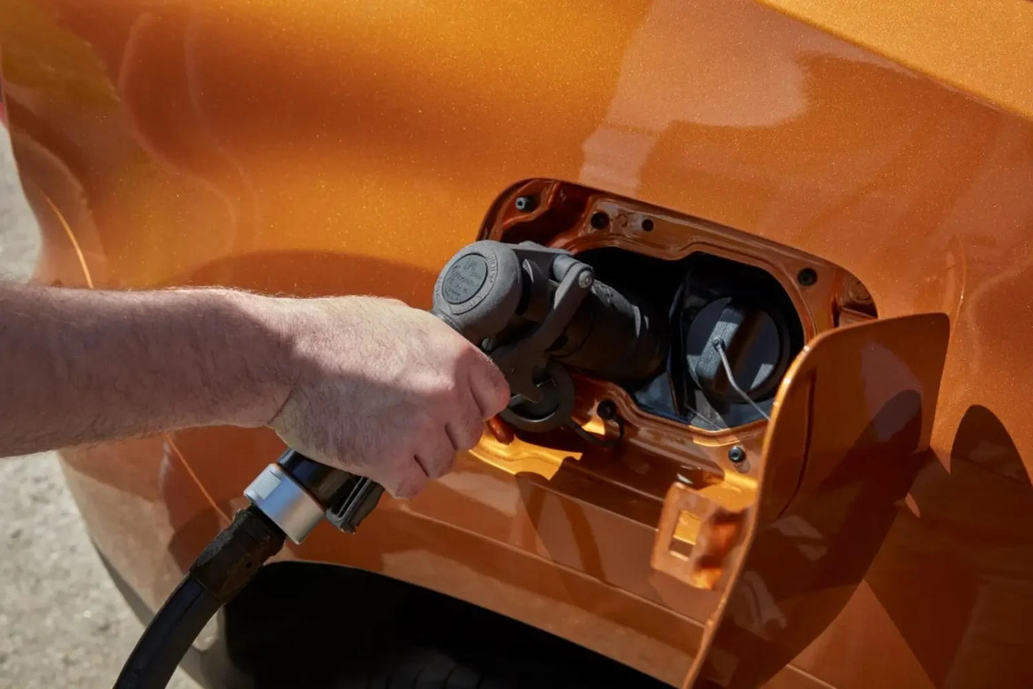 Dacia Sandero Eco-G, remplissage du réservoir GPL