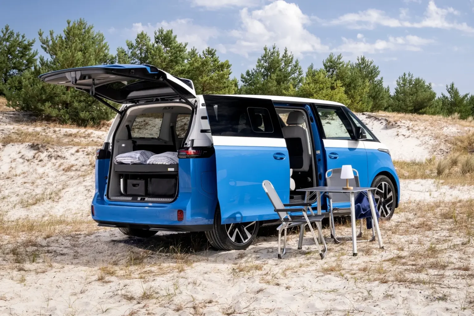 Le California électrique coûte moins cher que la version diesel et sera commandable en France cet automne Volkswagen ID. California Cruise