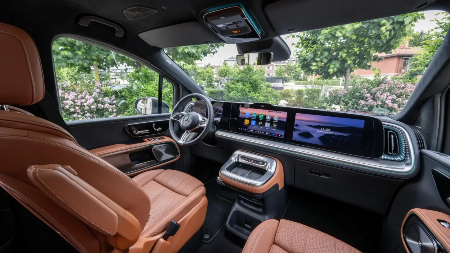 Habitacle du Mercedes VLE avec MBUX Superscreen