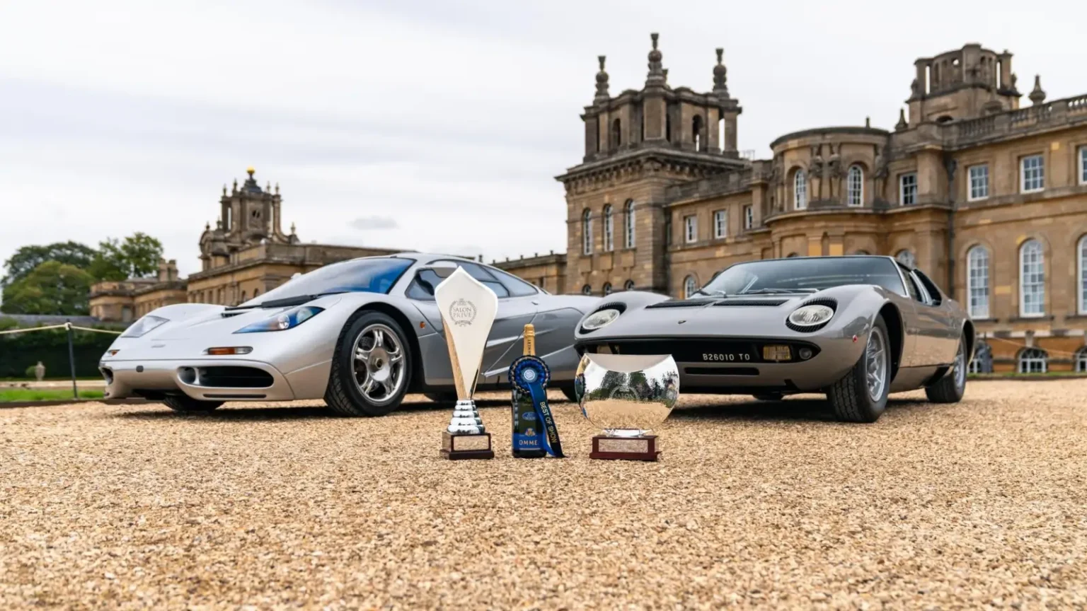 Une Miura et une McLaren F1 raflent tout à Blenheim, où soixante-dix voitures s’affrontaient Lamborghini Miura P400 S au Salon Privé de Blenheim