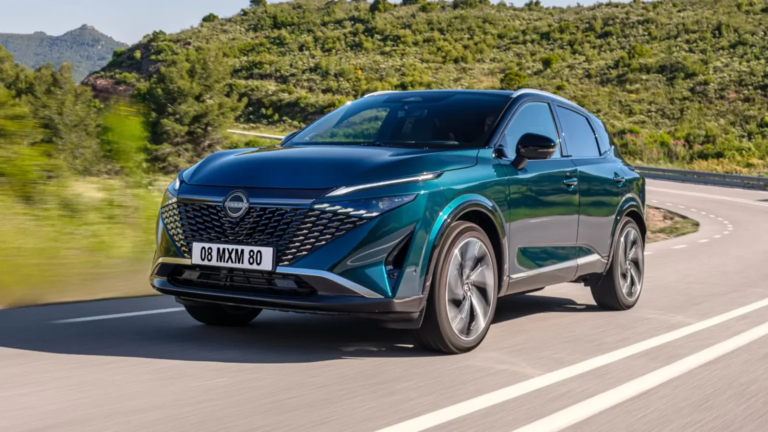 Nissan Qashqai e-POWER lors du record de 1 980 km en Colombie