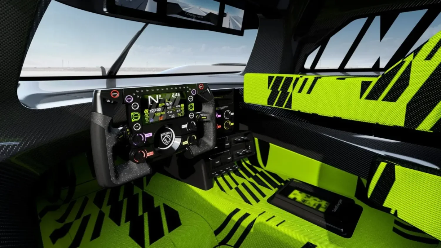 Cockpit de la Peugeot 9X8 Hypercar