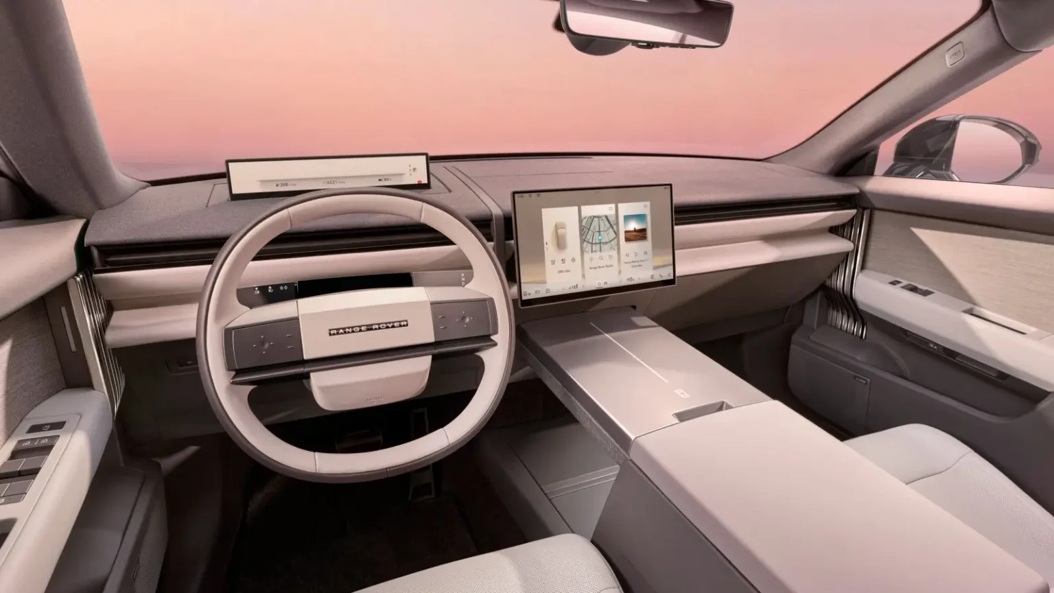 Habitacle du Range Rover GT avec écran central