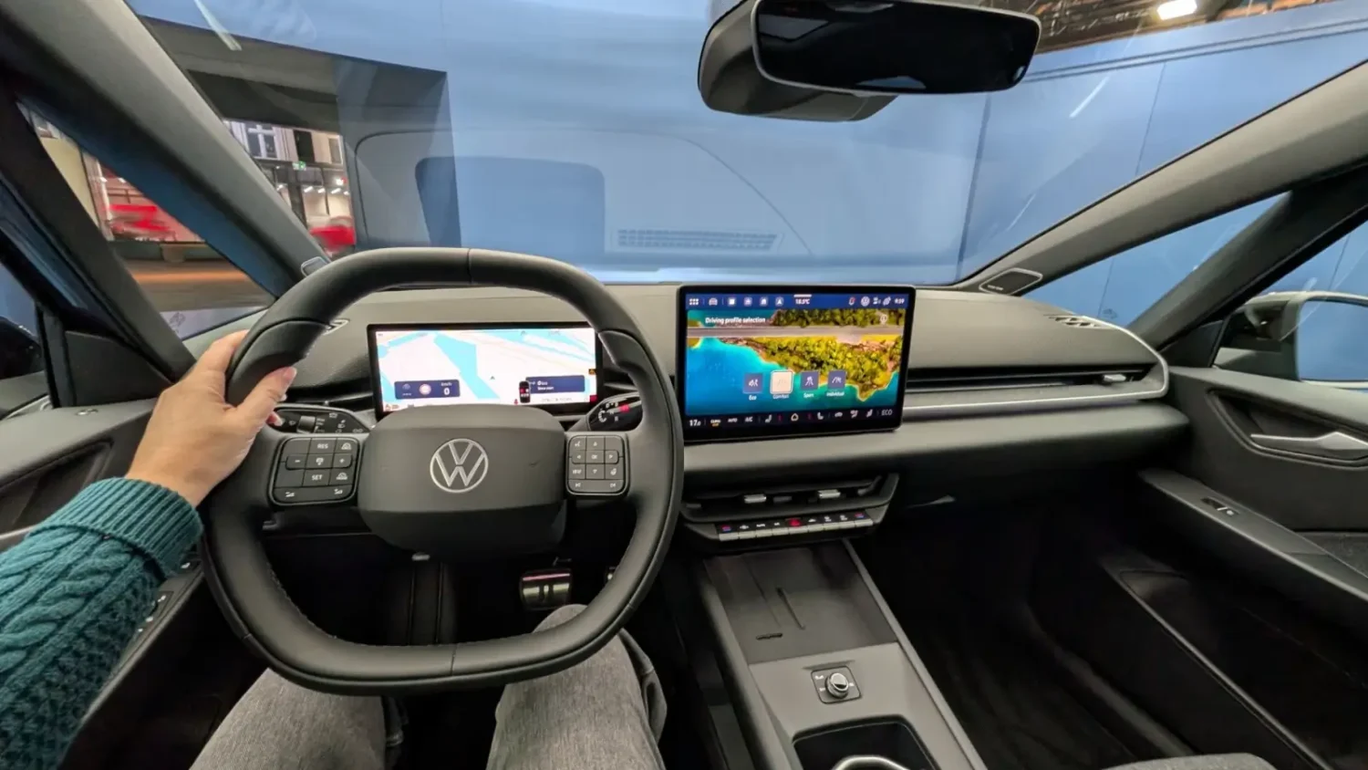 Intérieur de la Volkswagen ID.3 électrique