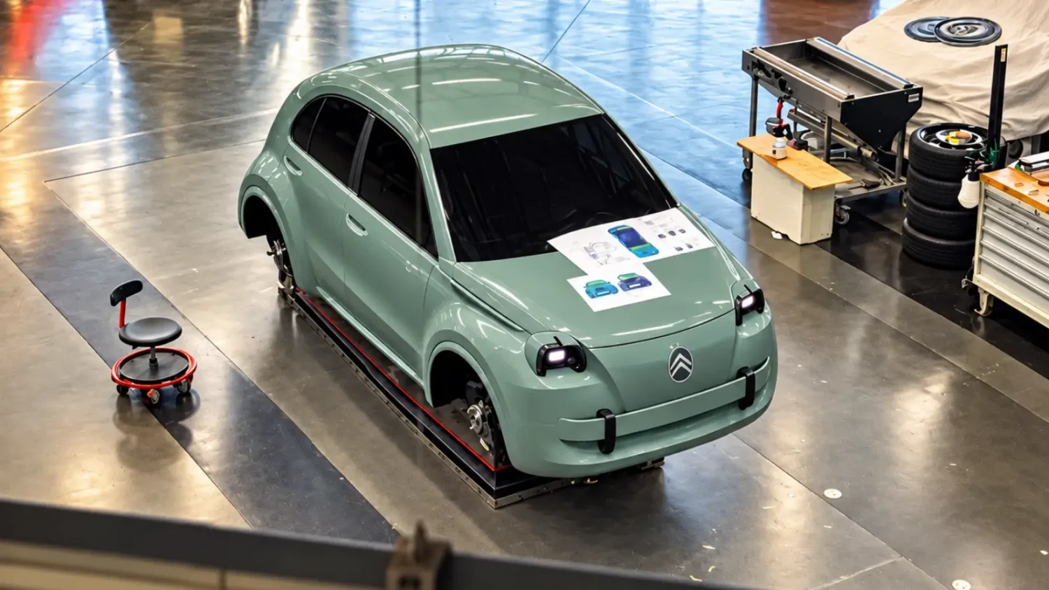 Citroën 2CV : ce rendu de la future version de série n’est pas une fuite Citroën 2CV