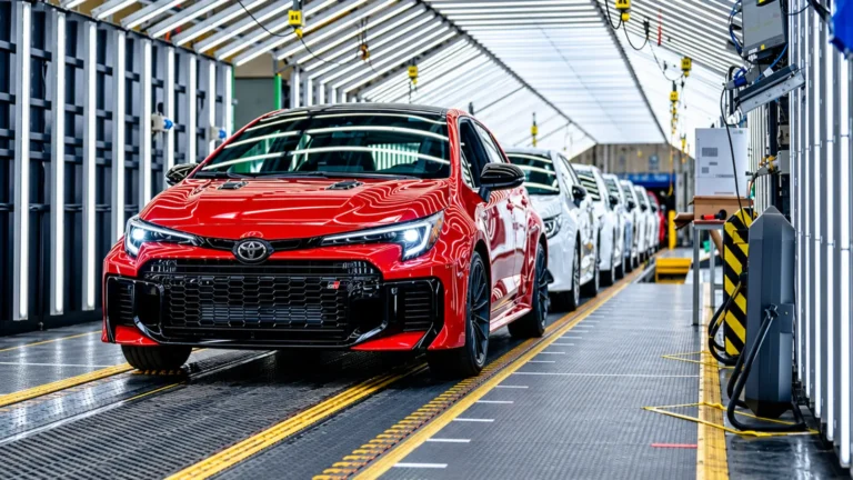 Les Corolla européennes sortent de Turquie et d’Angleterre, et la GR part aux États-Unis Toyota Corolla Touring Sports en production au Royaume-Uni